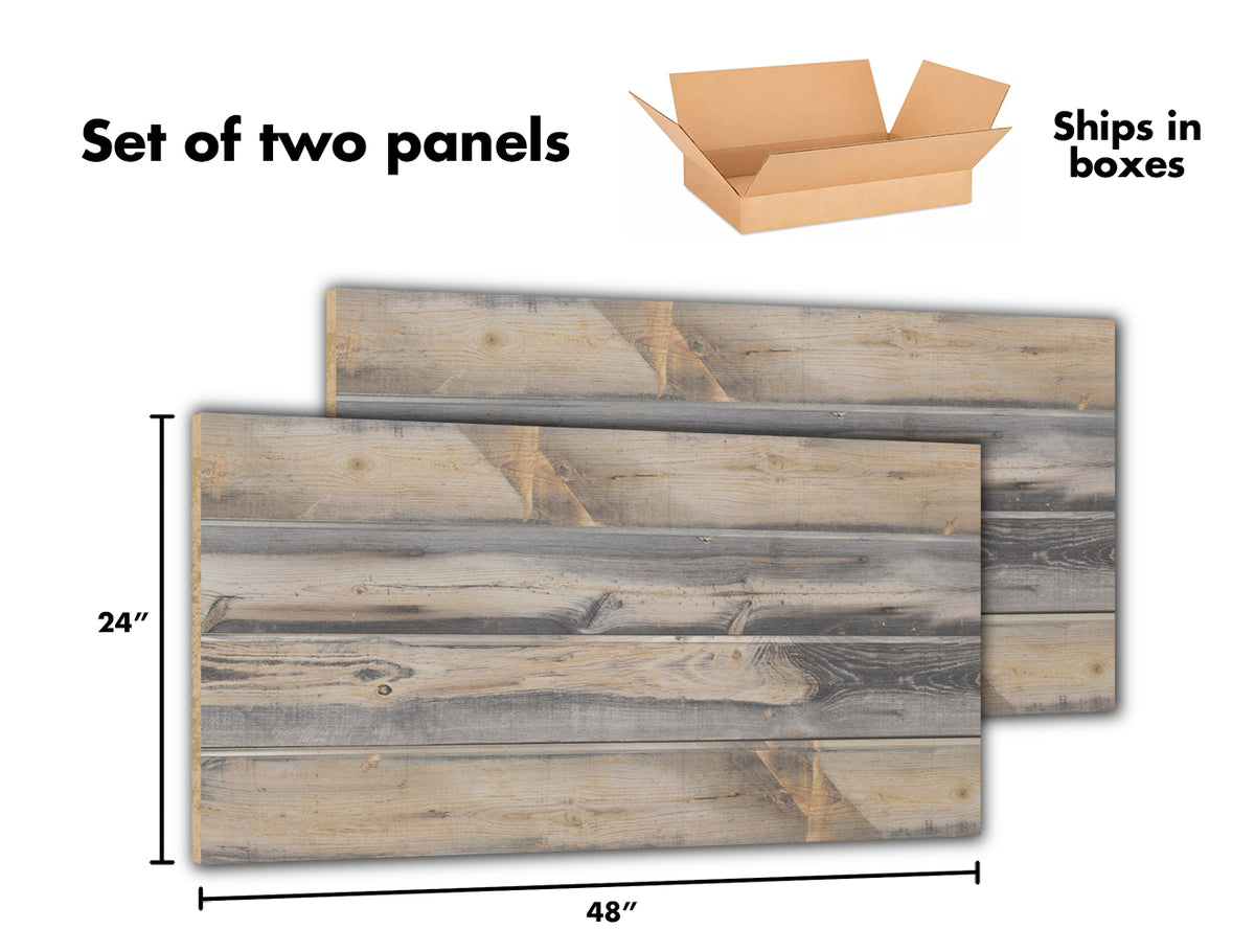 Blue Stain Pine Natural Wood Slatwall Panel, Textured Slawall