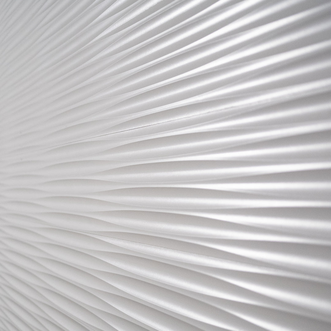 White 3D Wave Wall Planks | Ninth & Vine